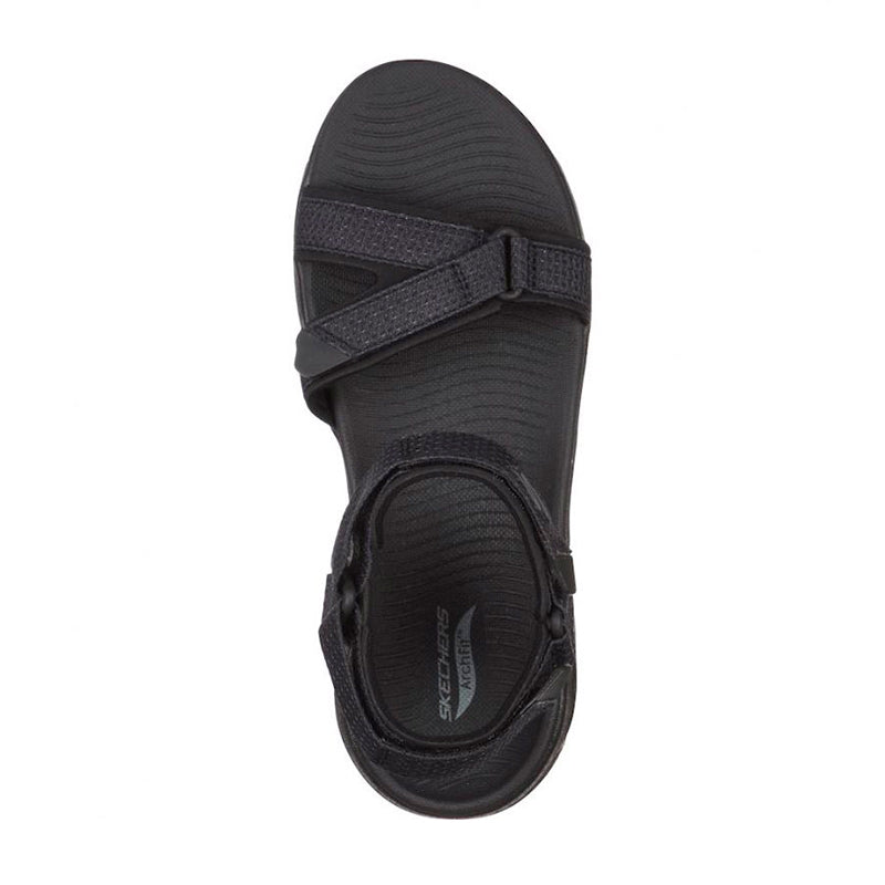 Damesandaal, Zwart, Skechers