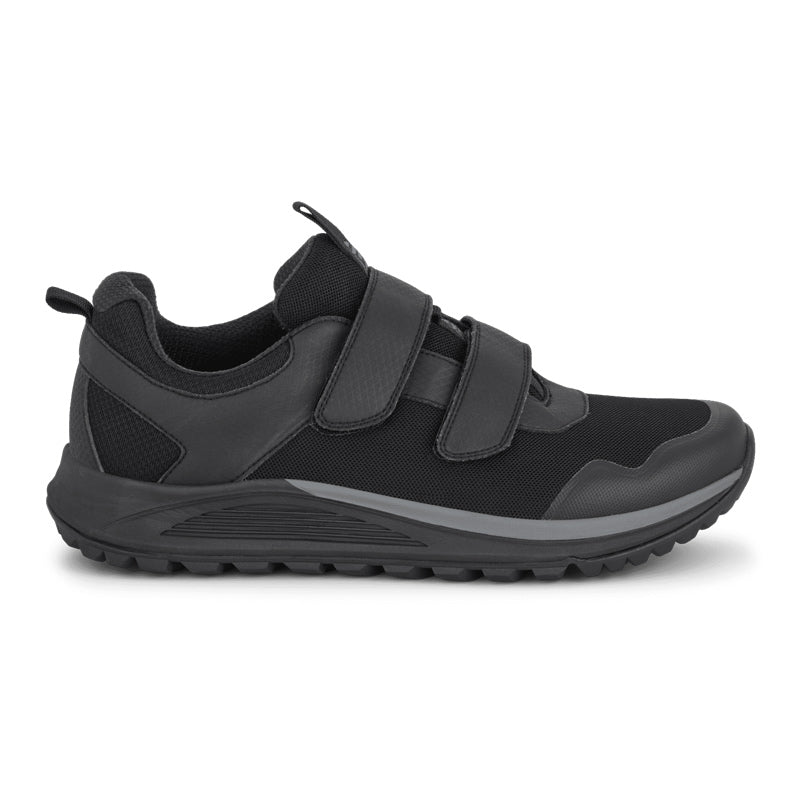 Herrenschuhe mit Klettverschluss, Schwarz, Green Comfort