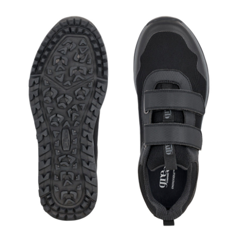 Herrenschuhe mit Klettverschluss, Schwarz, Green Comfort