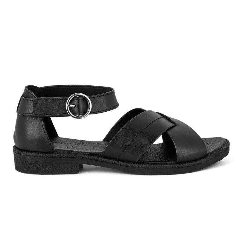 Green Comfort pæn damesandal - Sort - Seniorshop