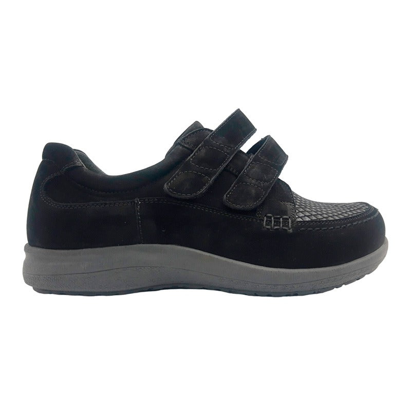 New Feet chaussures femme à velcro - Noir