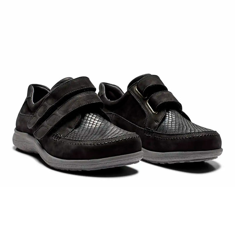 New Feet chaussures femme à velcro - Noir