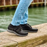 New Feet chaussures femme à velcro - Noir
