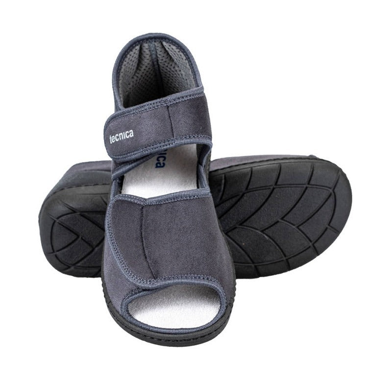 Tecnica Therapieschuh, Offene Zehen, Grau