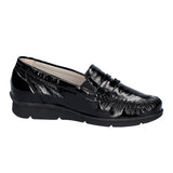 Ankle Boot, Black Patent, Waldläufer