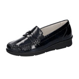 Ankle Boot, Black Patent, Waldläufer