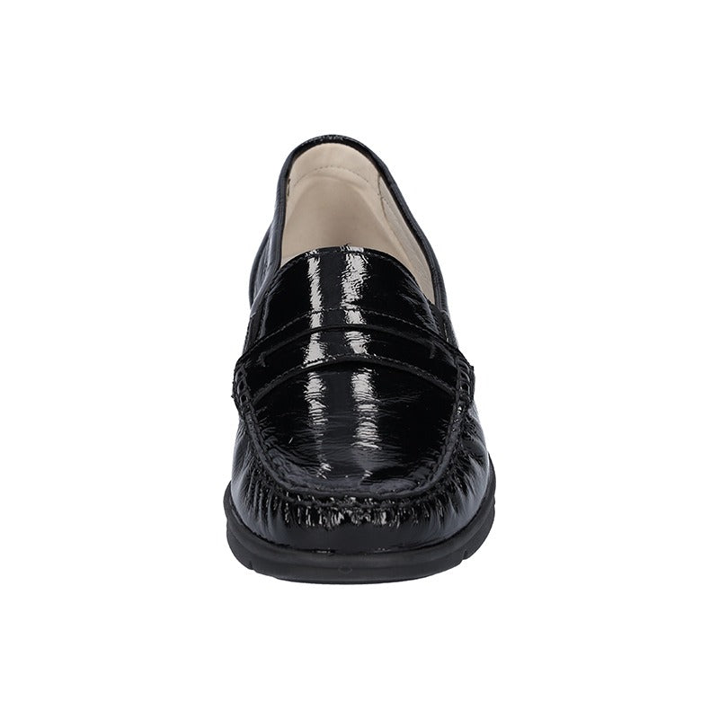 Ankle Boot, Black Patent, Waldläufer