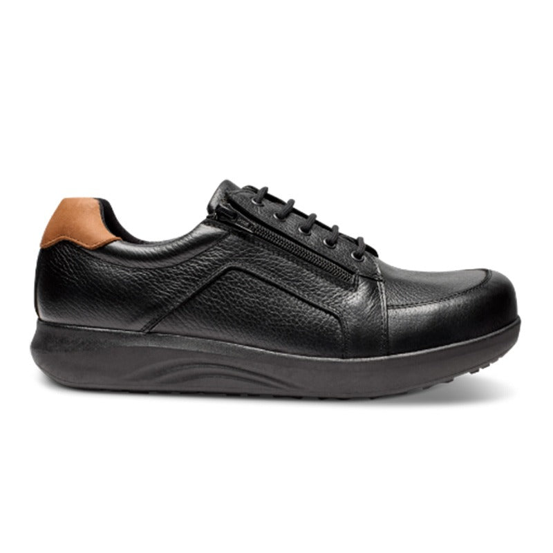 New Feet chaussures larges pour hommes - Cuir noir