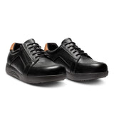 New Feet chaussures larges pour hommes - Cuir noir