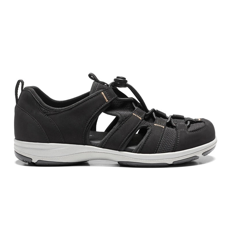 Sporty Women's Sandal, Black, New Feet