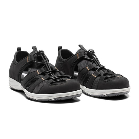 Sportliche Damensandale, Schwarz, New Feet