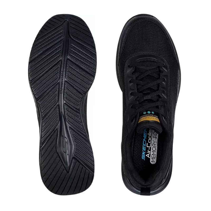 Skechers sneaker homme imperméable - Noir