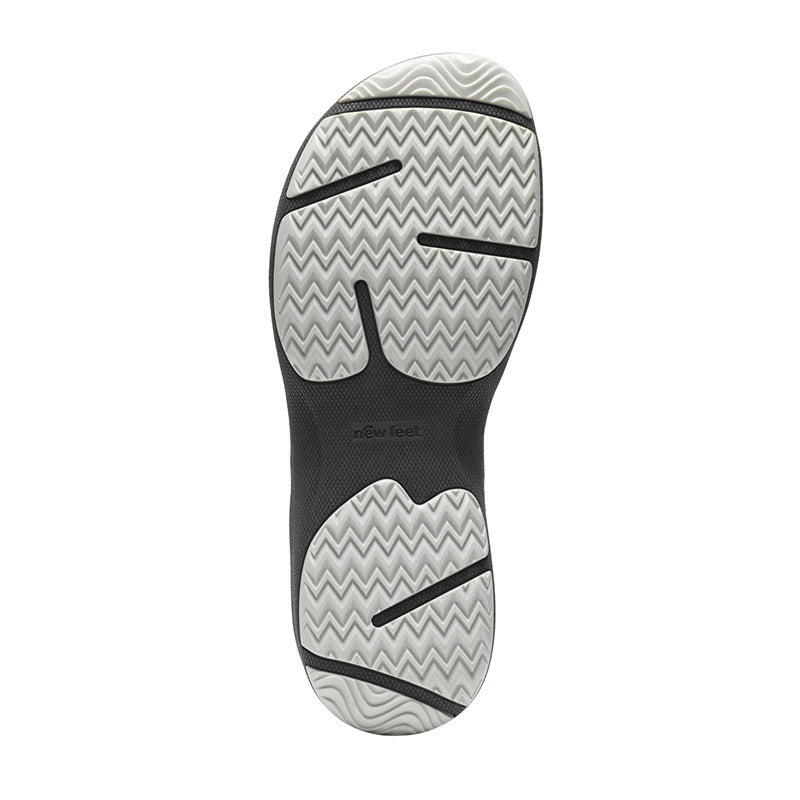 Gesloten damessandaal, Zwart, New Feet