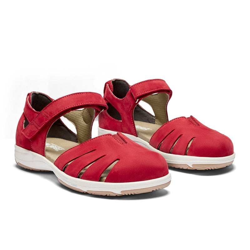 Gesloten damessandaal, Rood, New Feet
