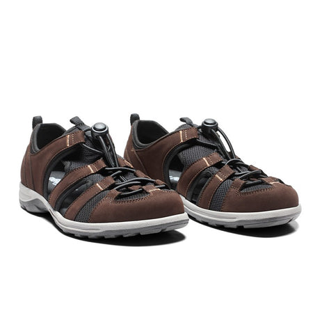 Geschlossene Herrensandale, Braun, New Feet