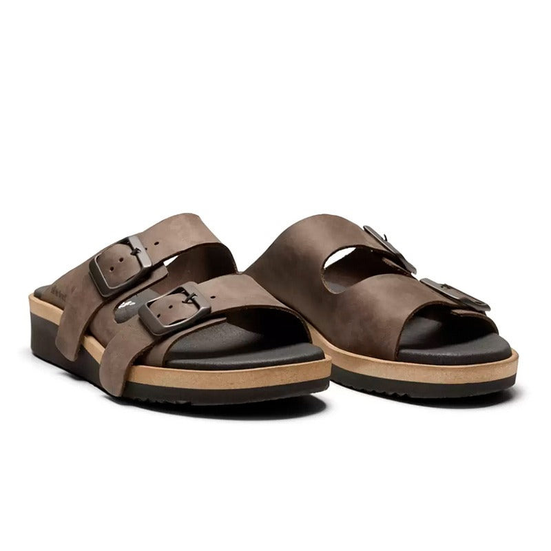 Open damessandaal, Bruin, New Feet