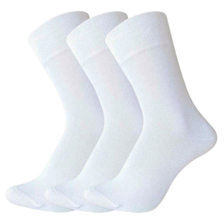 Bamboo Diabetes Socks, White