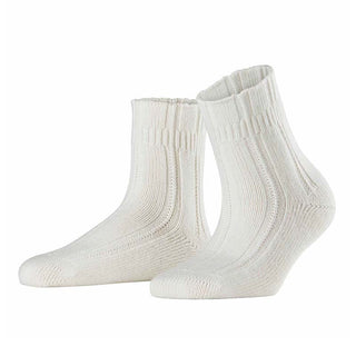 Natsokker med angora - Råhvid - Seniorshop