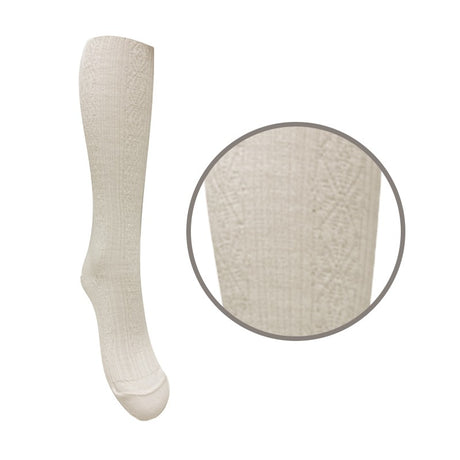 Chaussettes de soutien en laine mérinos - Offwhite