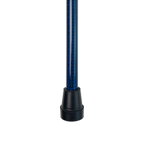 Gehstock, höhenverstellbar, Schwarz/Blau