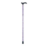 Cane, Foldable, Purple with flowers