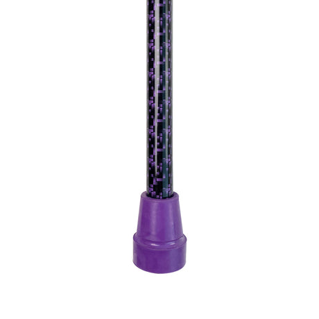 Cane, Anatomical, Purple Pattern