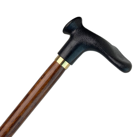 Cane, wooden cane with ergonomic handle