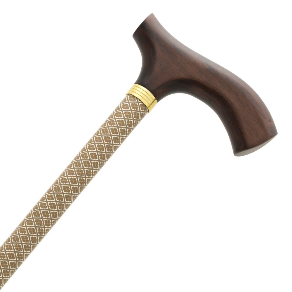 Stock, höhenverstellbar, beige Muster