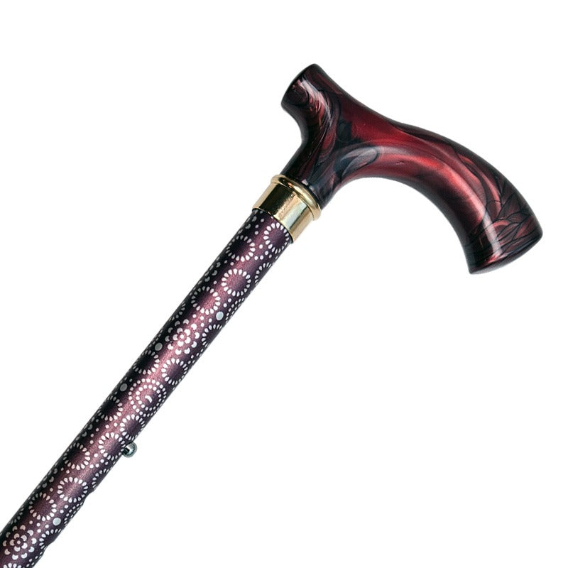 Canne, Pliable, Motif Bordeaux