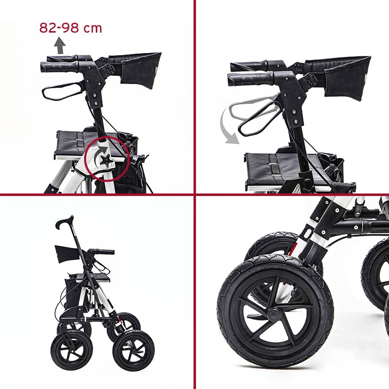 Mego Rollator - Lys grå