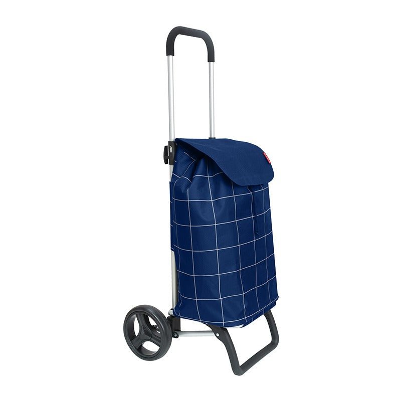 Kross indkøbsvogn - Blå - Seniorshop