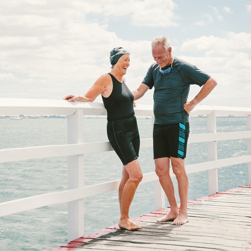 Maillot de bain d'incontinence noir - Unisex