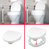 Ezy - Fit toiletforhøjer uden låg, 5 - 10 cm - Seniorshop