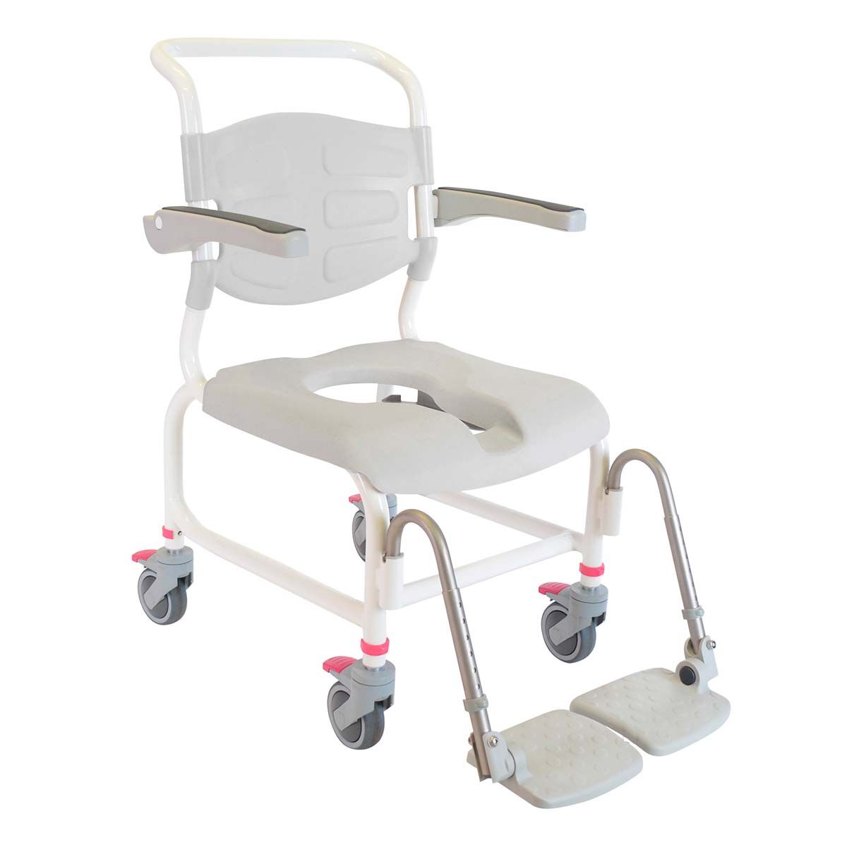 Siège de douche léger / Chaise percée à roulettes