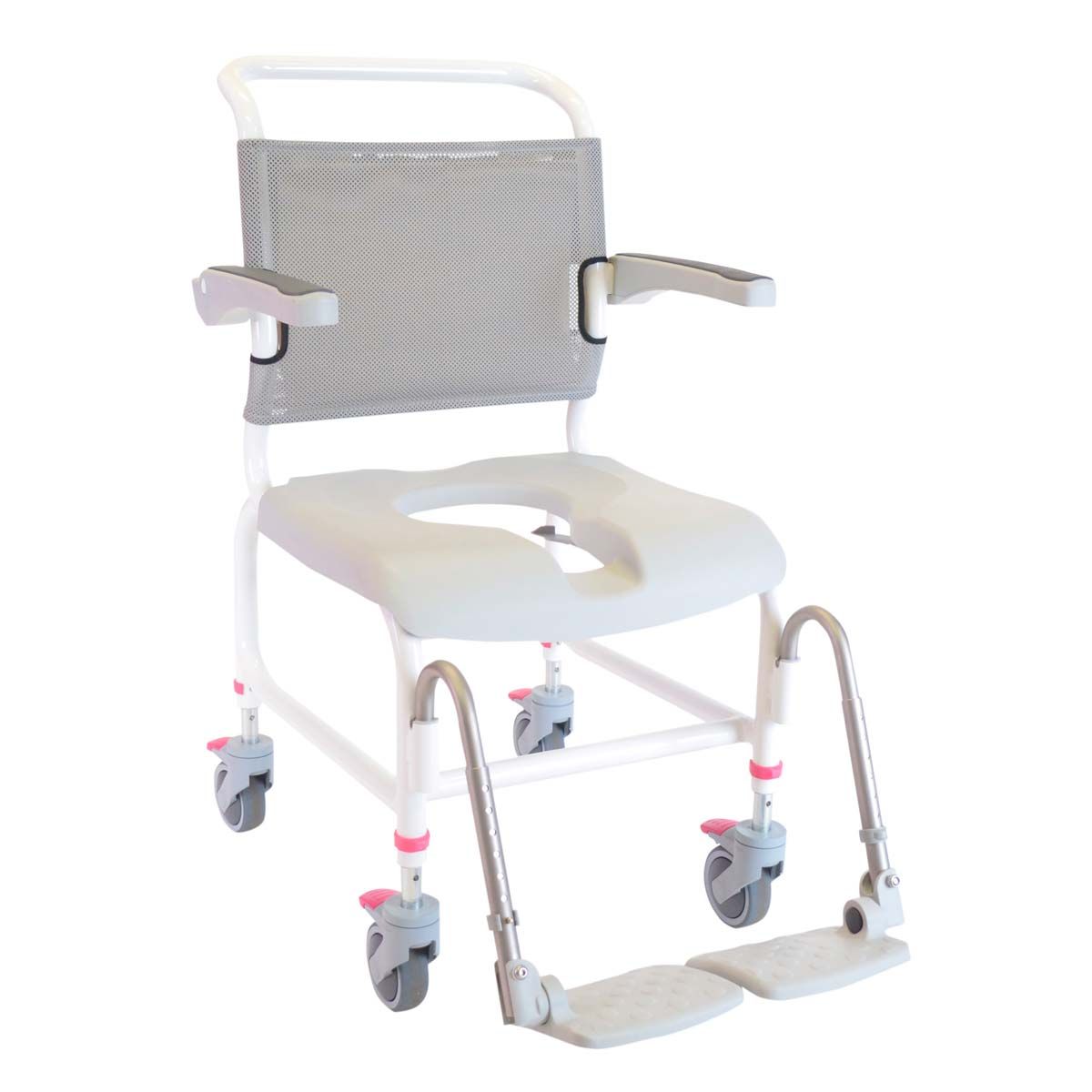Siège de douche léger / Chaise percée à roulettes