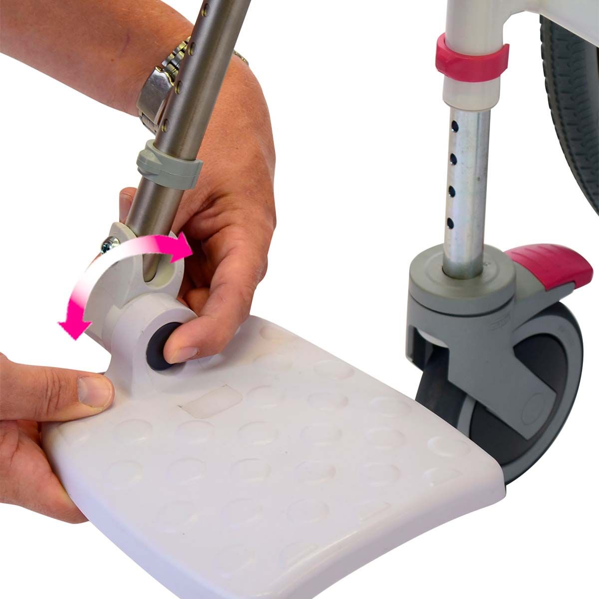 Siège de douche léger / Chaise percée à roulettes