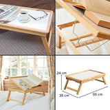 Houten bedtafel