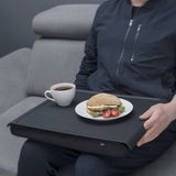 Bakke med pude 46x38 cm - Sort - Seniorshop