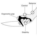 Ergonomisch broodmes