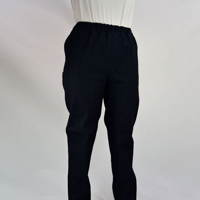 Jeans avec élastique à la taille - Noir