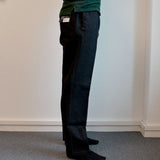 Jeans mit Elastik in der Taille - Koksgrå/schwarz