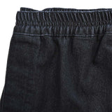 Jeans mit Elastik in der Taille - Koksgrå/schwarz