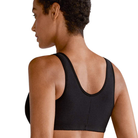 Bra without underwire, Front closure, Frances, Black