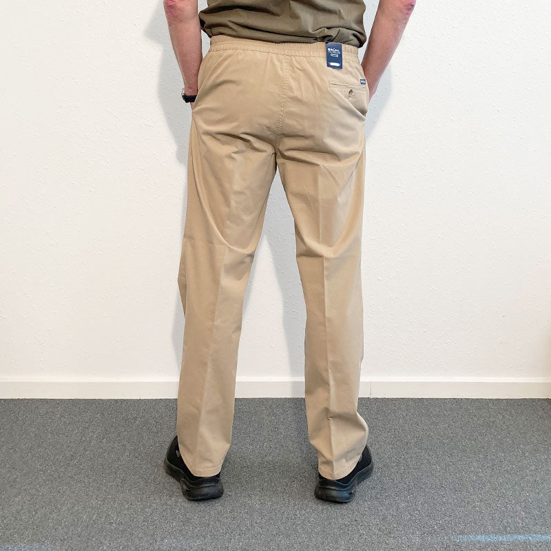 Pantalon léger à taille élastique - Sable