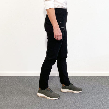 Women's Trousers with Elastic Waist, Black