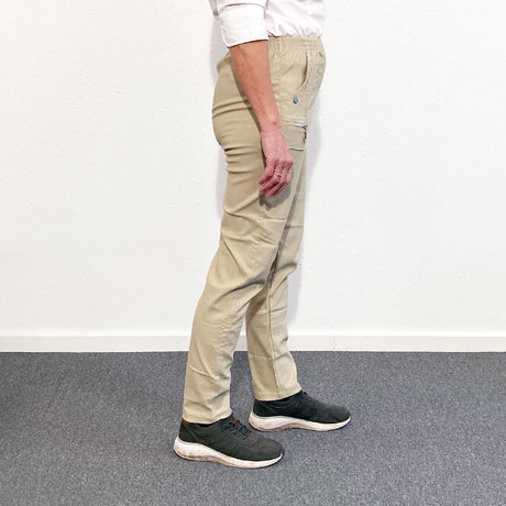 Damenhosen mit Elastikbund - Beige