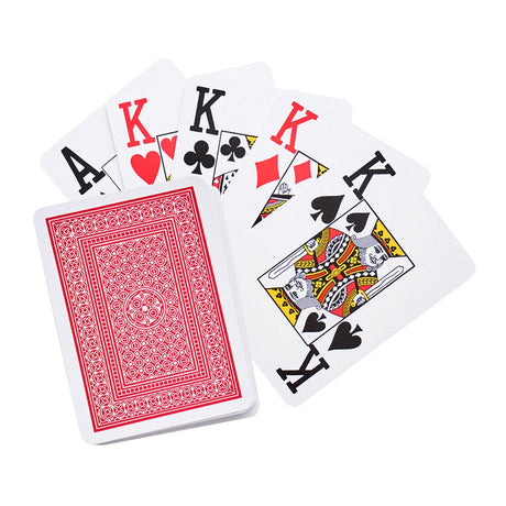 Spielkarten mit großen Zahlen
