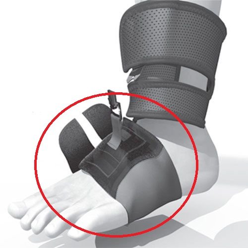 Fodstykke til Foot-Up® dropfodsskinne