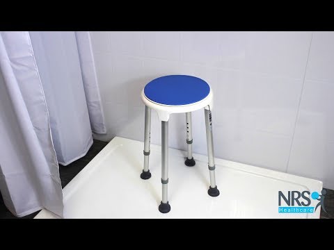 Tabouret de douche avec siège pivotant