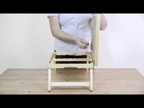 Houten bedtafel